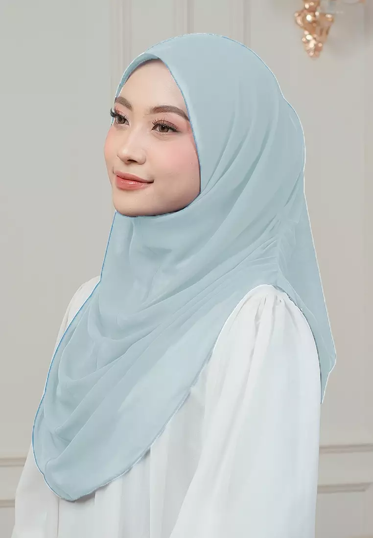 HIJAB INSTAN AURORA - POWDER BLUE