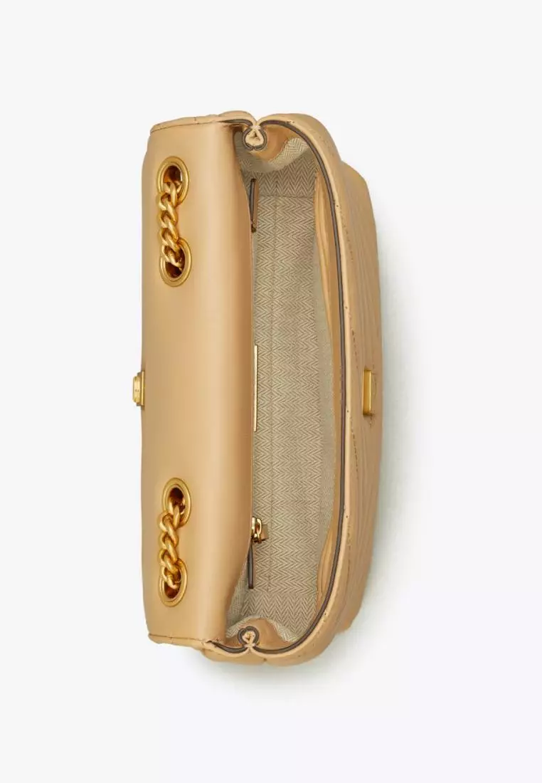 Tory Burch Small Kira Chevron Convertible Shoulder Bag Desert Dune