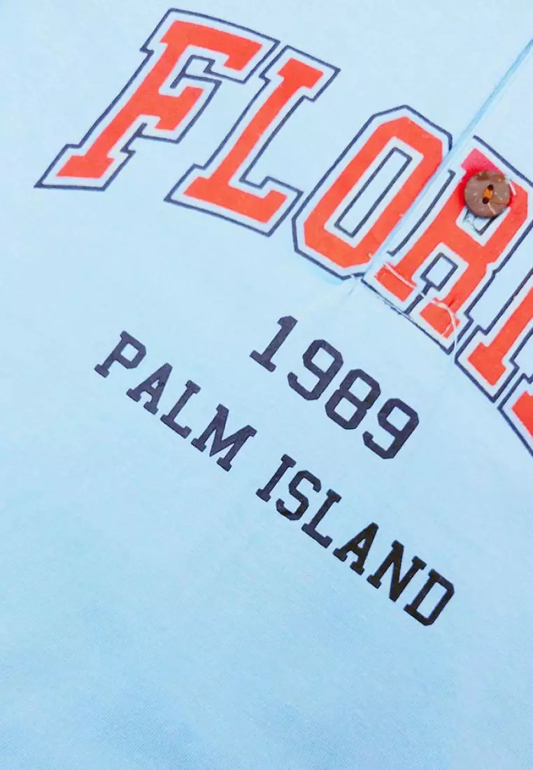 Wakakids Baju Anak Laki Laki Atasan Kaos Kerah Polo Shirt Motif Florida 4190 Coklat