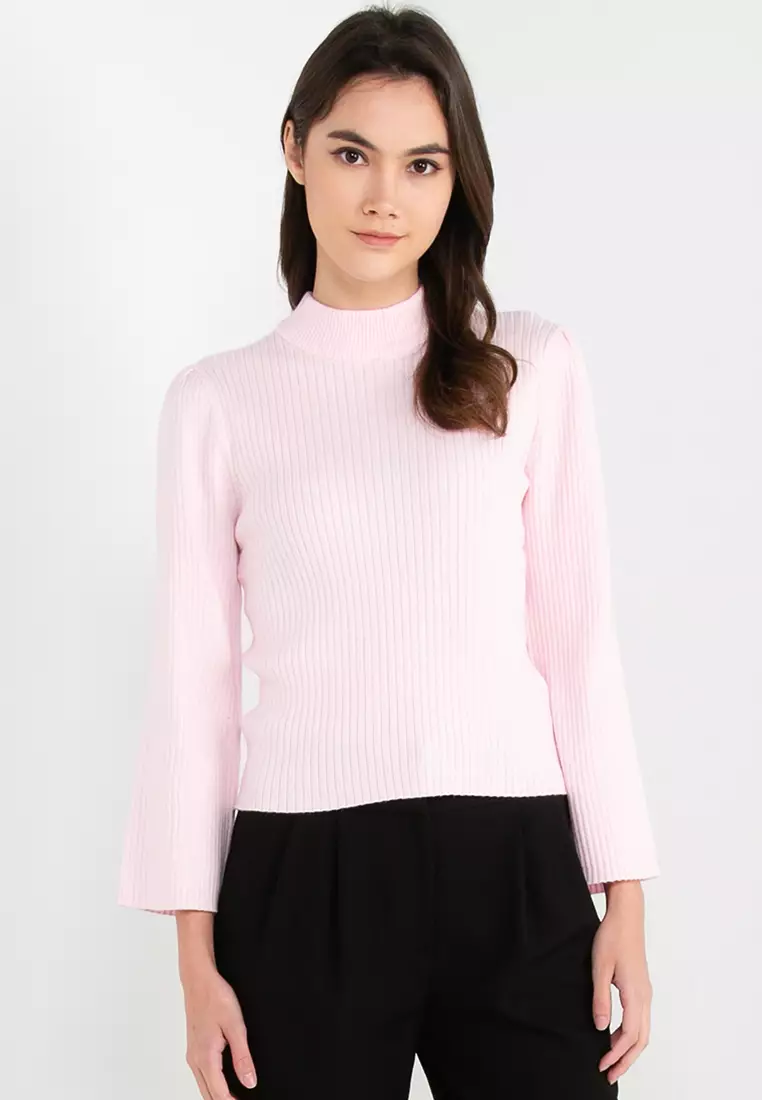Jual JACQUELINE DE YONG Maddi High Neck Pullover Knit Top Original 2023 |  ZALORA Indonesia ®