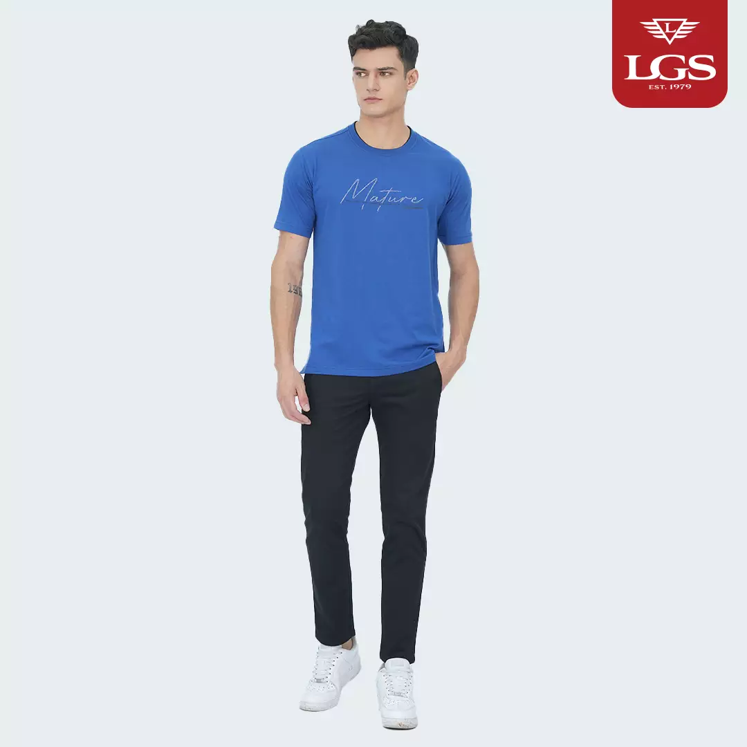 LGS - Fuxo Collection - Kaos Pria - T-Shirt Cowok - Gambar Sablon - Multi Warna - Slim Fit - JTS.322
