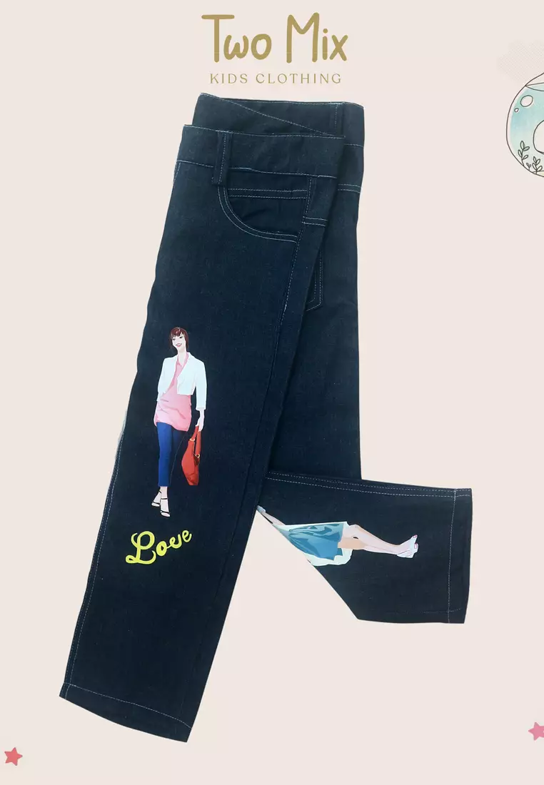 Two Mix - Kids Denim Pants - Celana Panjang Jeans Anak Perempuan 1-8 Tahun 4315