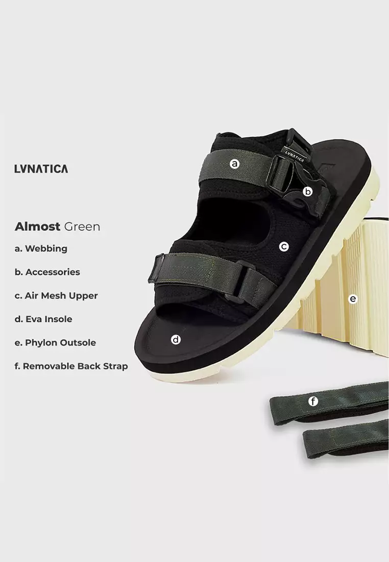 Lvnatica Almost Olive White Sandals