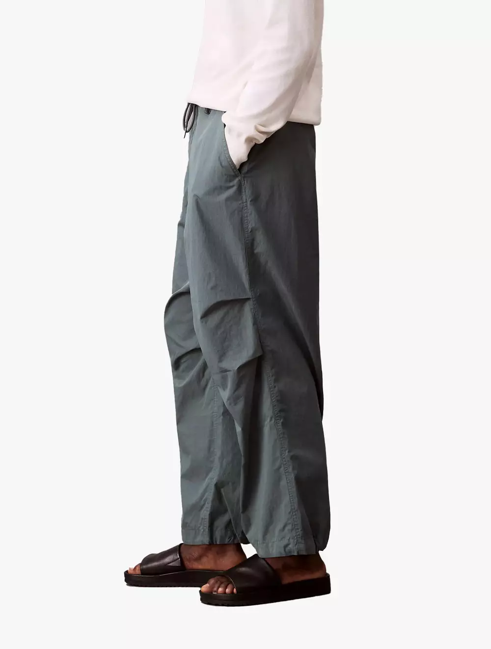 Calvin Klein - Cotton Nylon Drawstring Parachute Pant