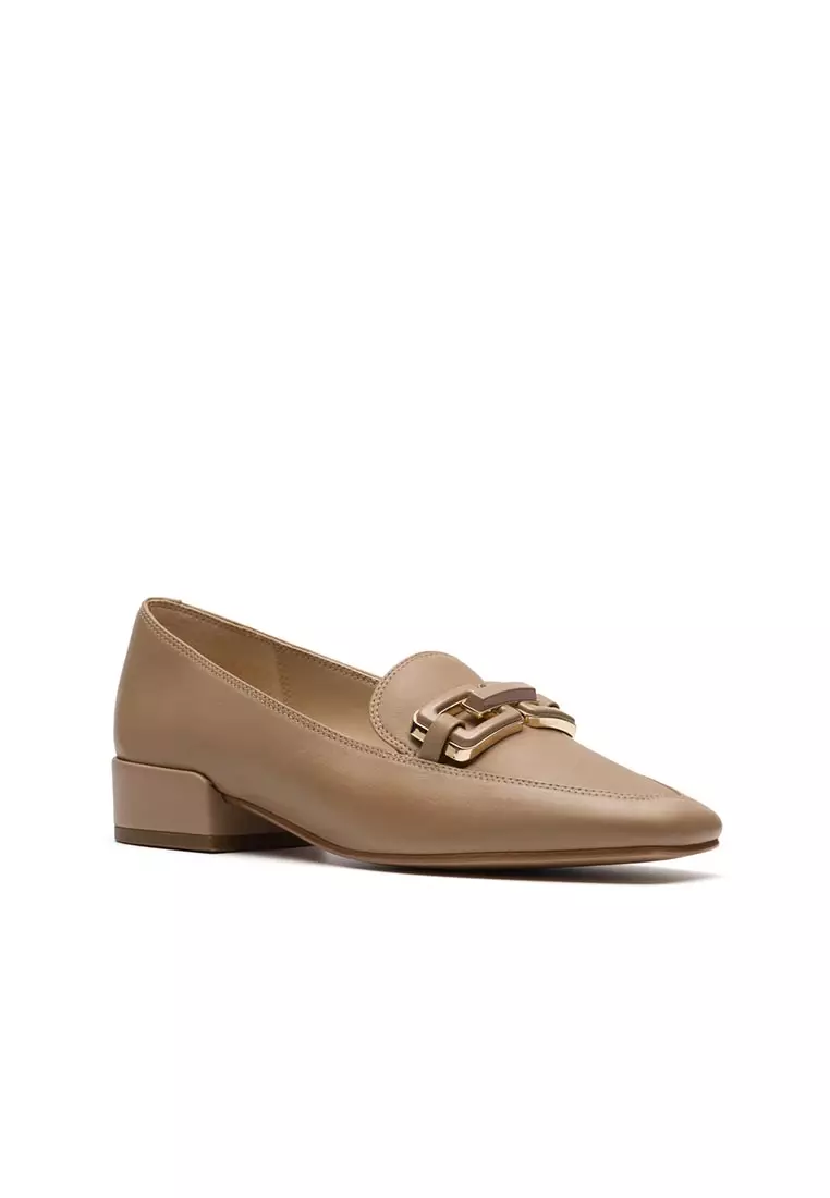 Womens Seren30 Easy Loafers - Praline Leather