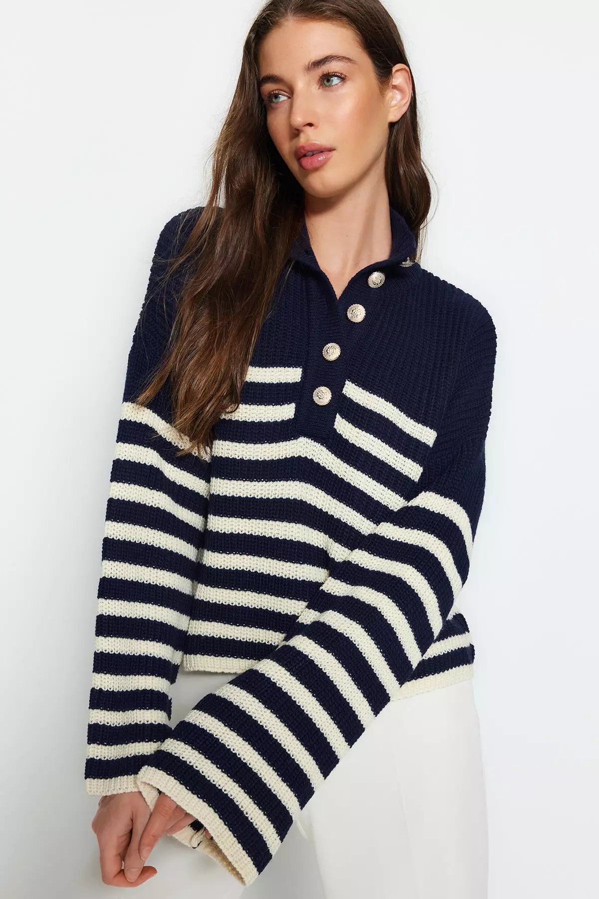 Striped Knit Sweater