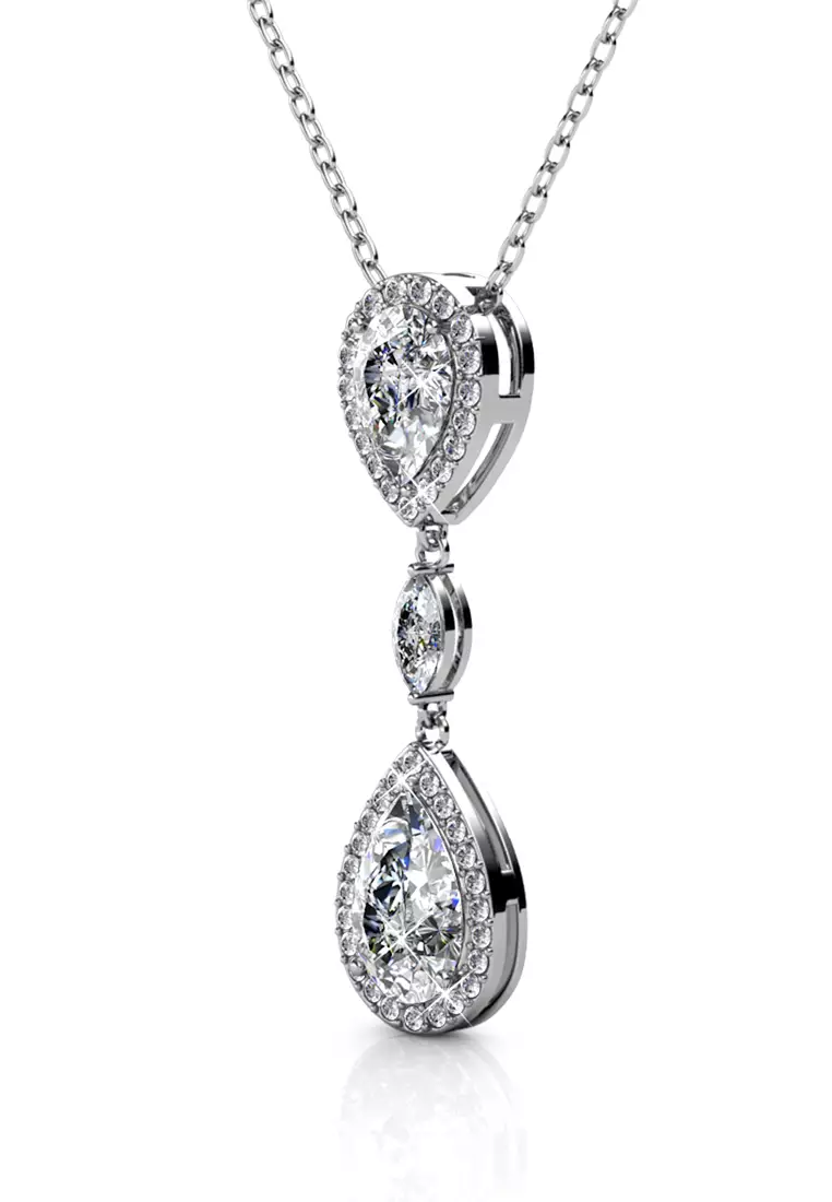 Layla Drop Pendant - Kalung Crystal Swarovksi by Her Jewellery
