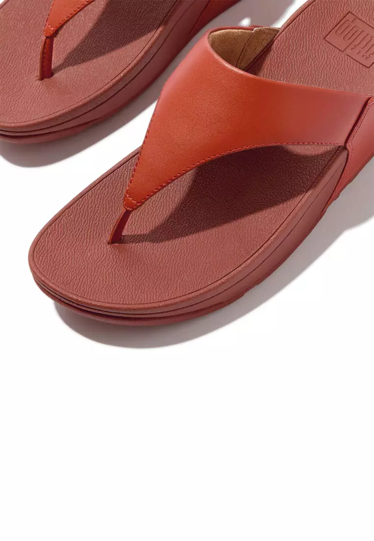 LULU Women's Leather Toe-Post Sandals - Terracotta (I88-817)