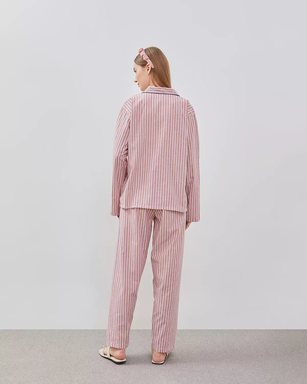 Set Piyama Katun Celana Panjang - Rose Toffe | Baju Tidur Sleepwear Wanita