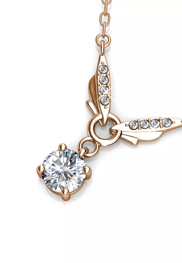 Venus Butterfly Pendant RG - Kalung Crystal by Her Jewellery