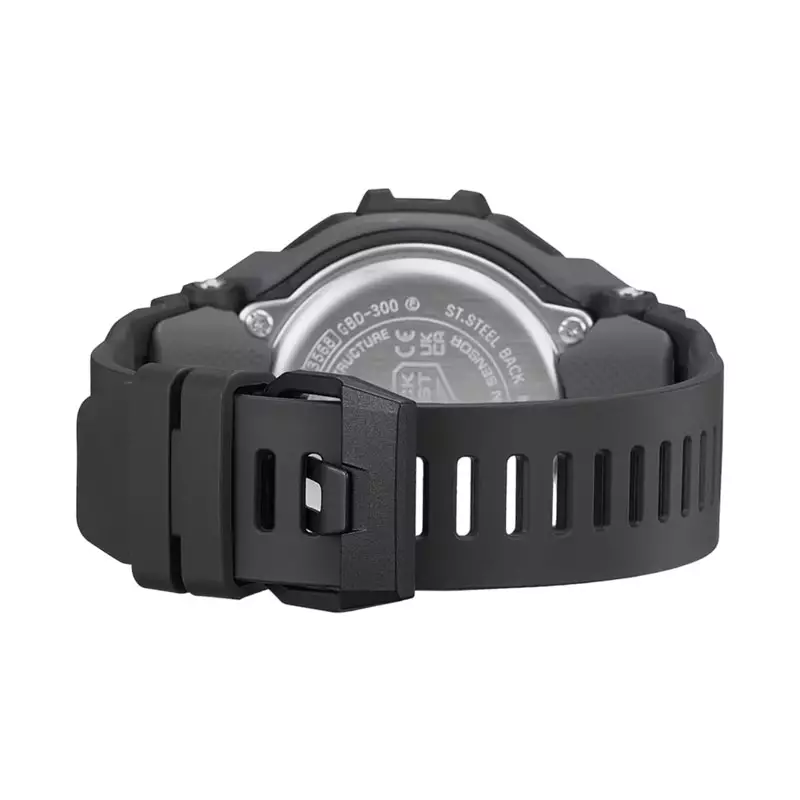Jam Tangan Pria Casio G-Shock GBD-300-1DR G-Squad Black Digital Dial Black Resin Band