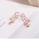 Glamorousky white 925 Sterling Silver Plated Rose Gold Simple Temperament Star Moon Tassel Asymmetric Earrings with Cubic Zirconia 12B0BACF67EE38GS_4