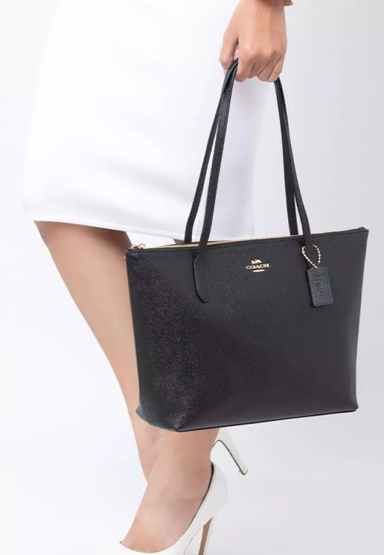 Jual Coach Coach Zip Top Tote Black Original 2024 ZALORA Indonesia