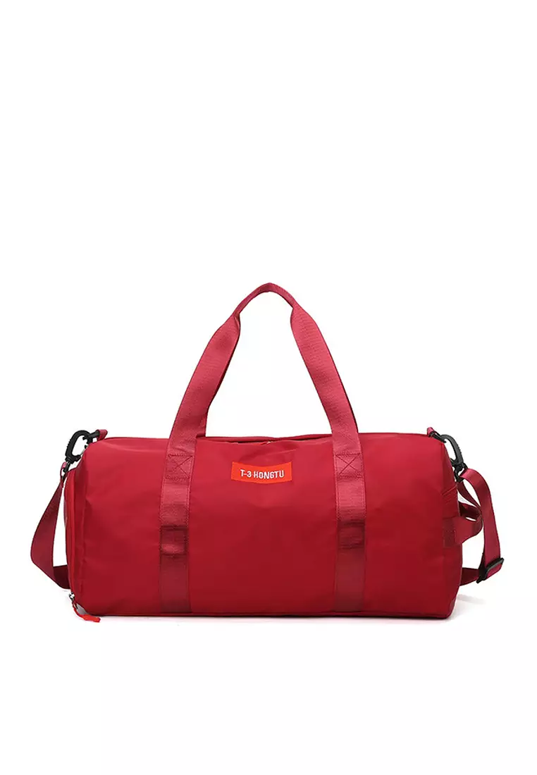 Red travel bag on sale