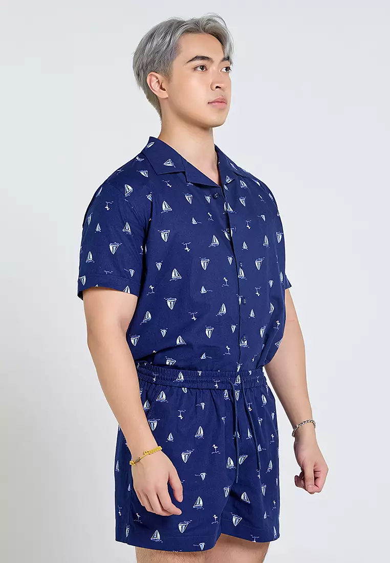 Men’s Short-Sleeve Linen Shirt