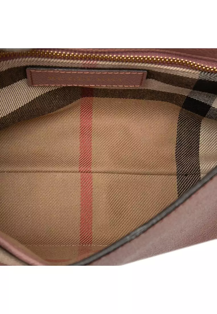Pre-Loved Burberry Small Leather Medley Buckle Crossbody