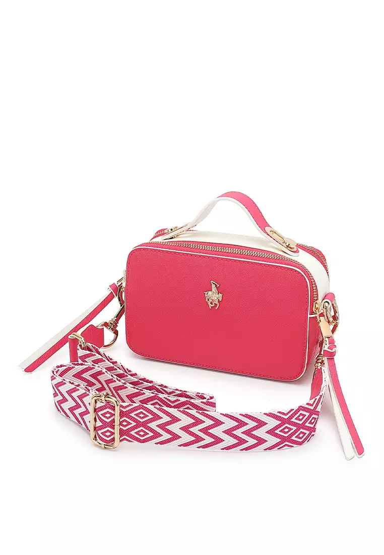 Women's Sling Bag / Crossbody Bag - Fuschia