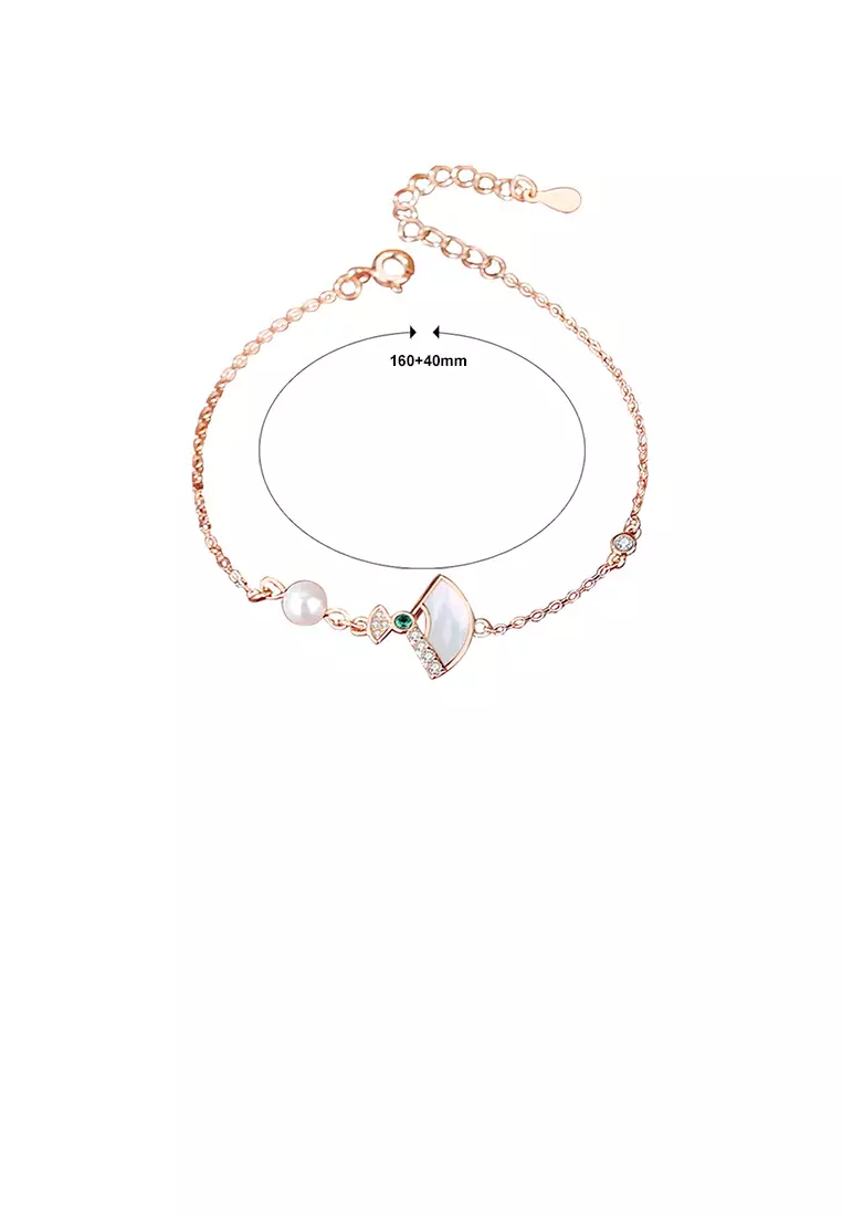 Rose gold costume bracelet sale