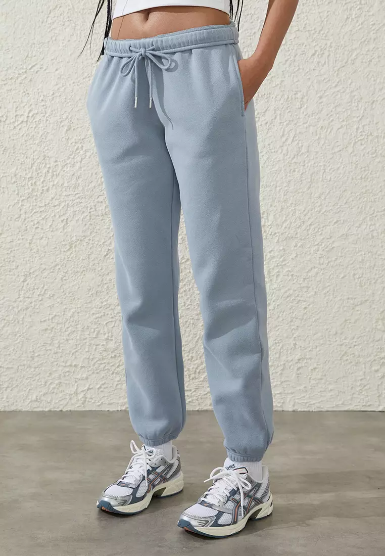 Buy Cotton On Body Plush Essential Gym Track Pants in Cloud Grey