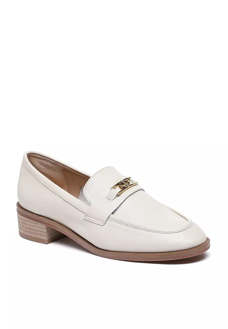 金屬搭扣真皮樂福鞋 TH128-9