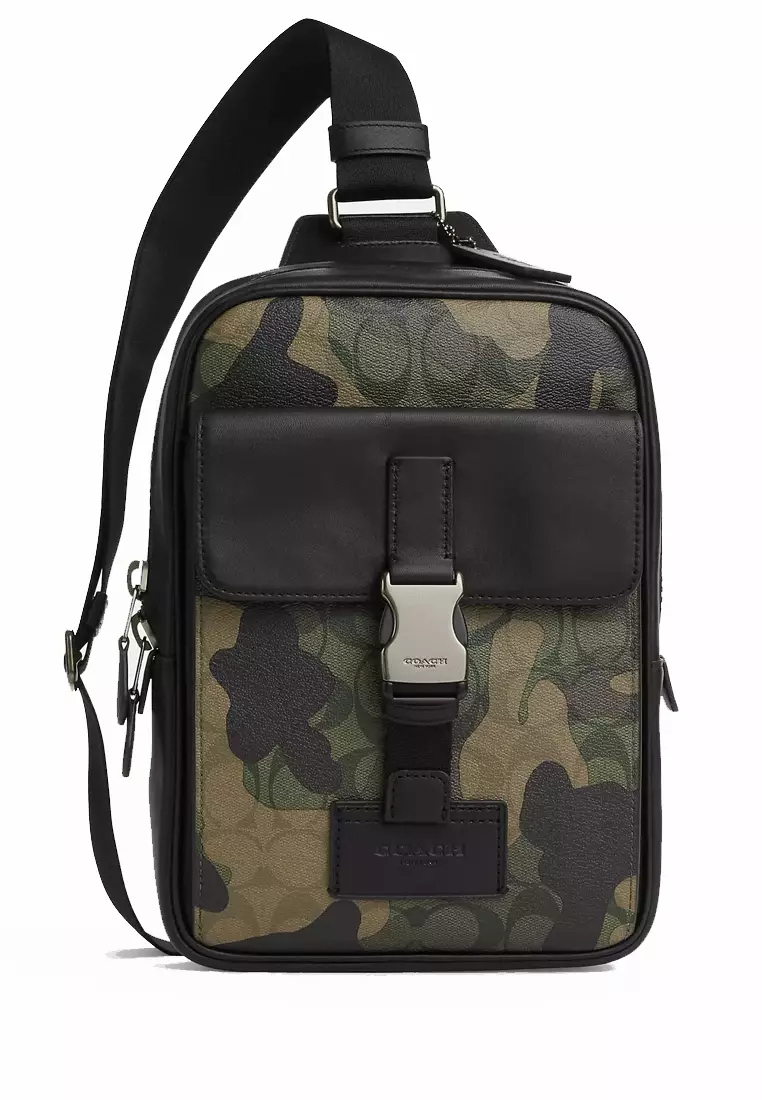 Mens coach new arrivals camo backpack