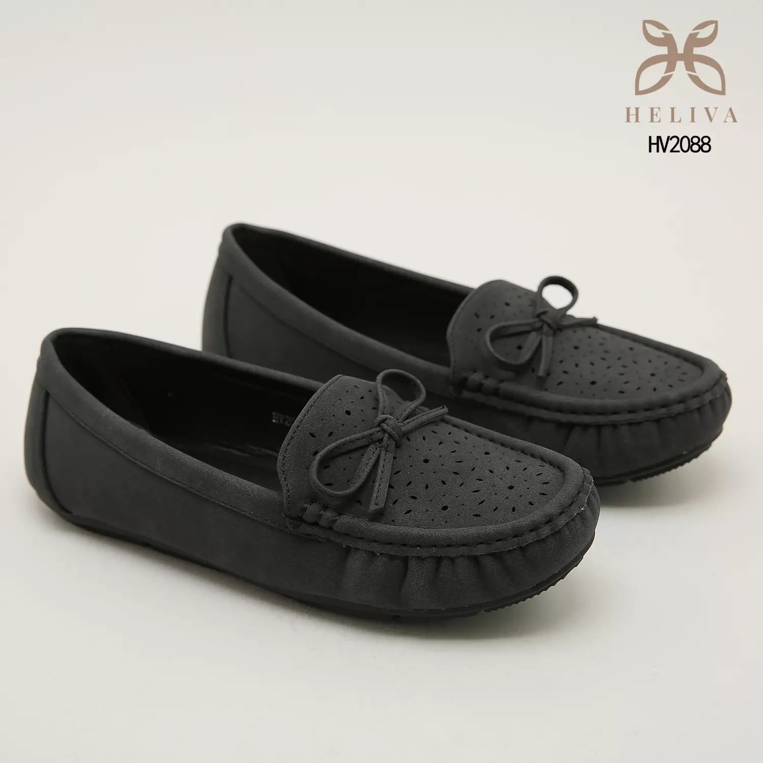 Heliva Elysia Loafers Slip On Bow Shoes