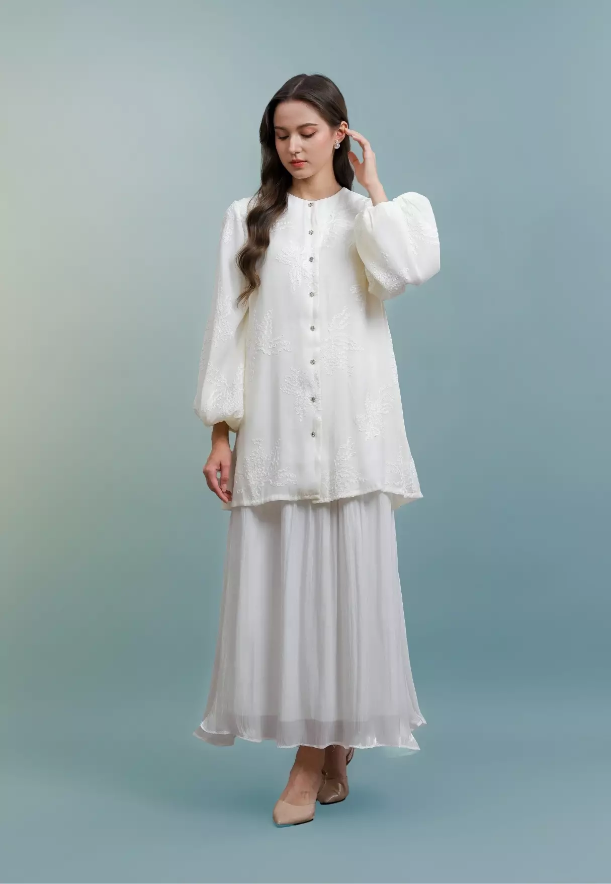 Sena Blouse - Pearl