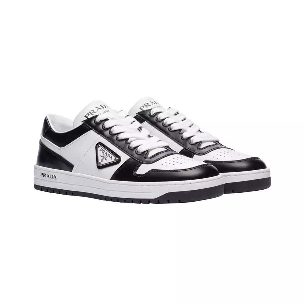 Prada sneakers white and black on sale