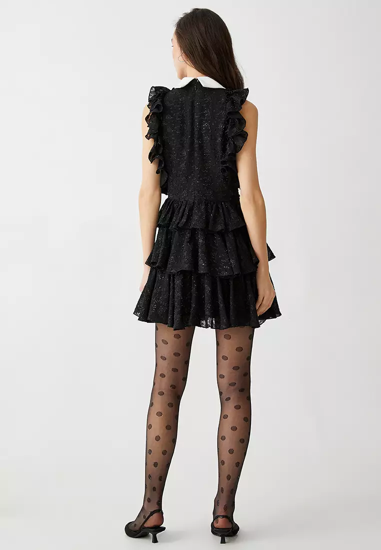 Sleeveless Ruffle Mini Dress