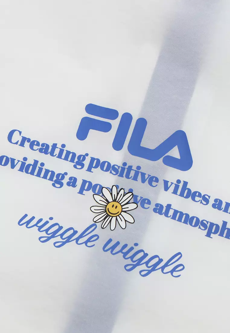 FILA CORE WHITE LINE Women Woven Top in White
