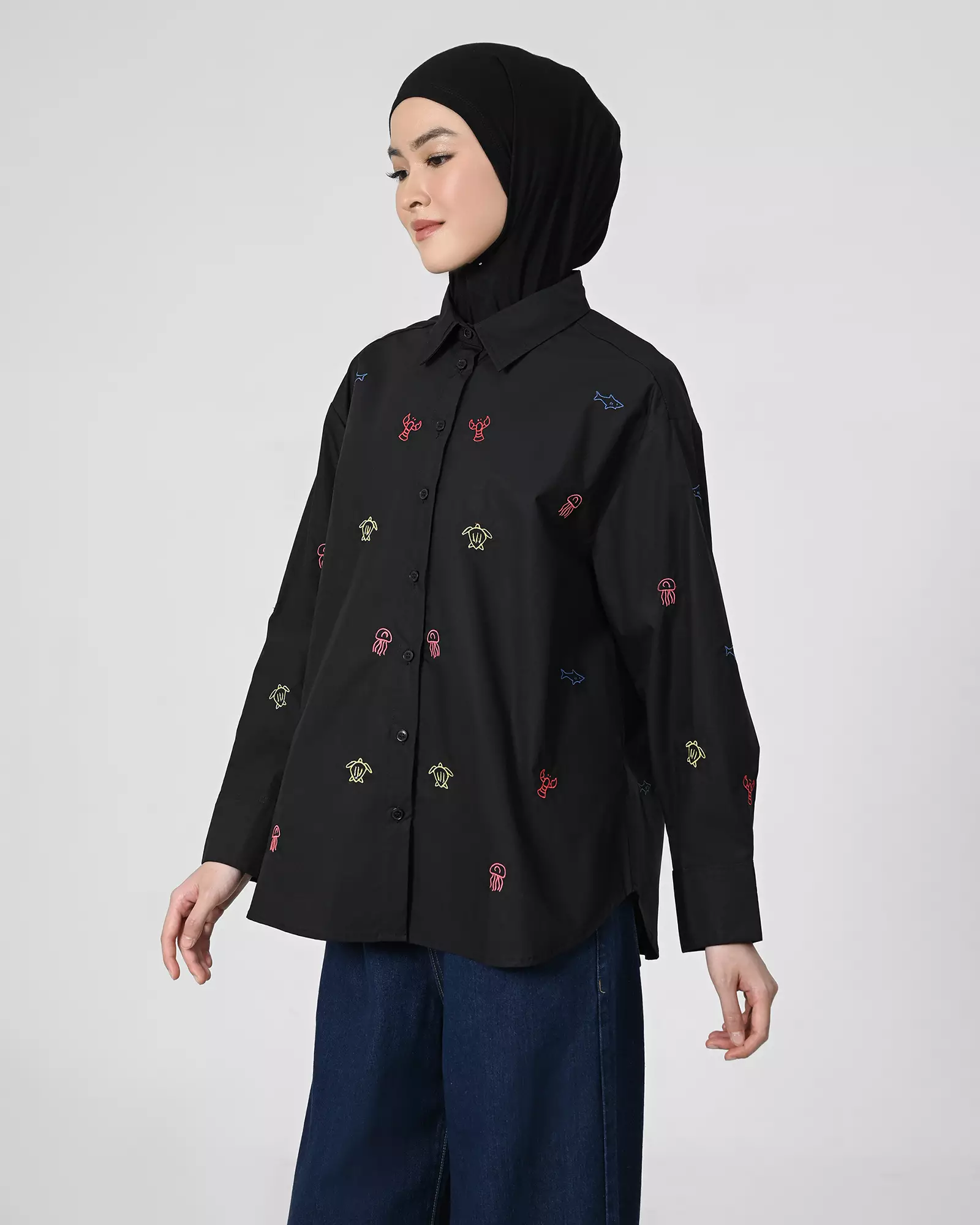 Geulis.id COVE SHIRT - BLACK