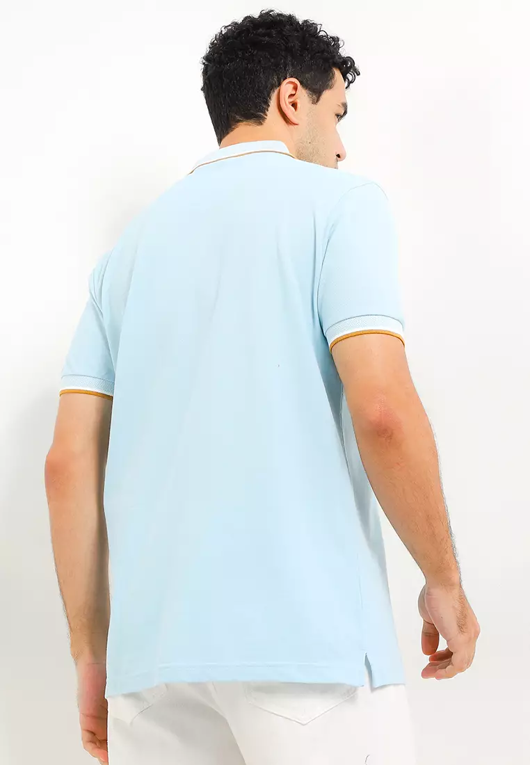 Mailer Stripe Flatknit Polo Shirt