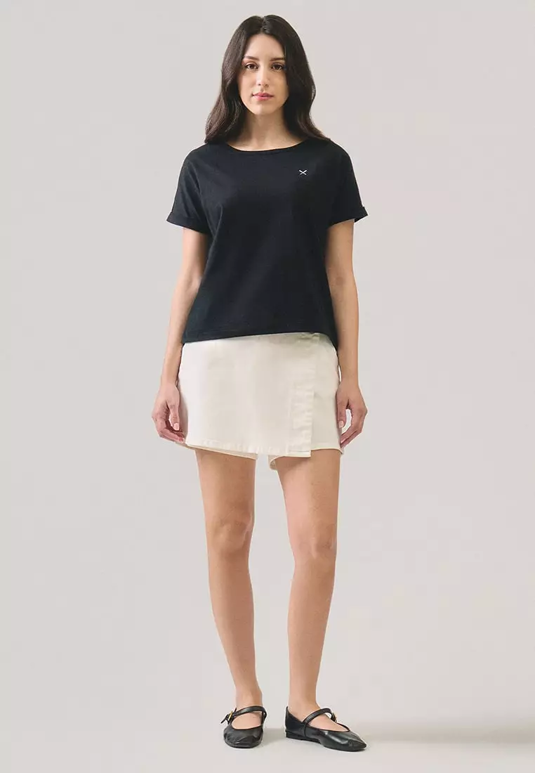 Dolman Top With Contrast Oar