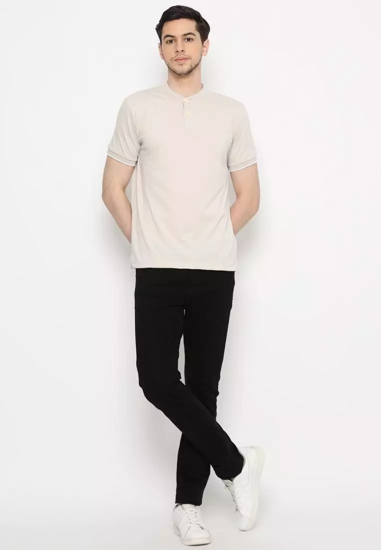 Matsuda Kaos Polos 20s Kragh Shanghai Pria Nakatsu