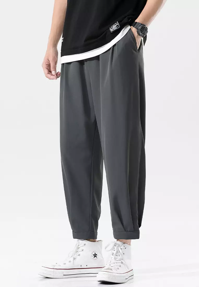 Ice Silk Feeling Cropped Pants AC-DS950