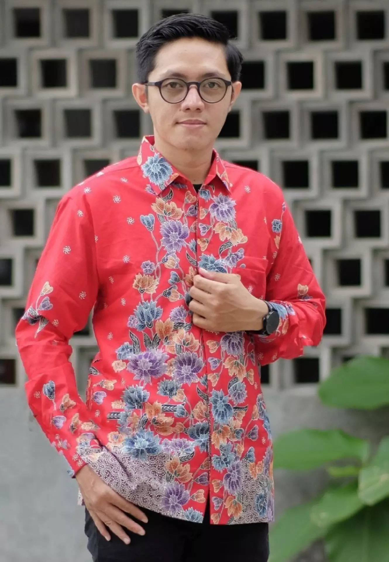 Jual Batik Mayung Sabrang Ungu Kuning Kemeja Batik Pria Premium Slimfit ...