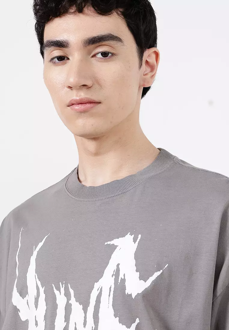 Cropped Fit Music T-Shirt