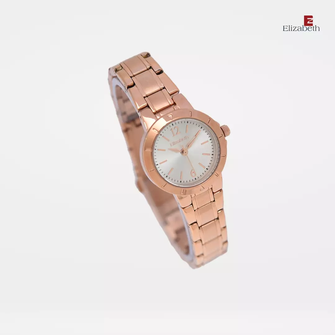 Jam Tangan Wanita - Elizabeth | Chain Strap 2201-0906 | Rose Gold