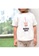 The Wee Bean white Organic Cotton Toddler Kids T-Shirt - Boba Bae C46B7KAC477107GS_3