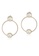 estele gold Estele 24 Kt Rose Gold Plated Bold Ring Pearl studded  Earrings 7D713ACABAE02AGS_2