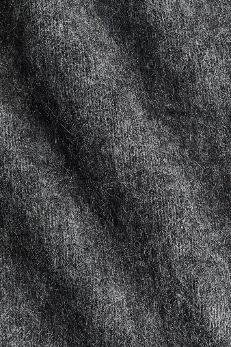 Open-back mohair-blend dress