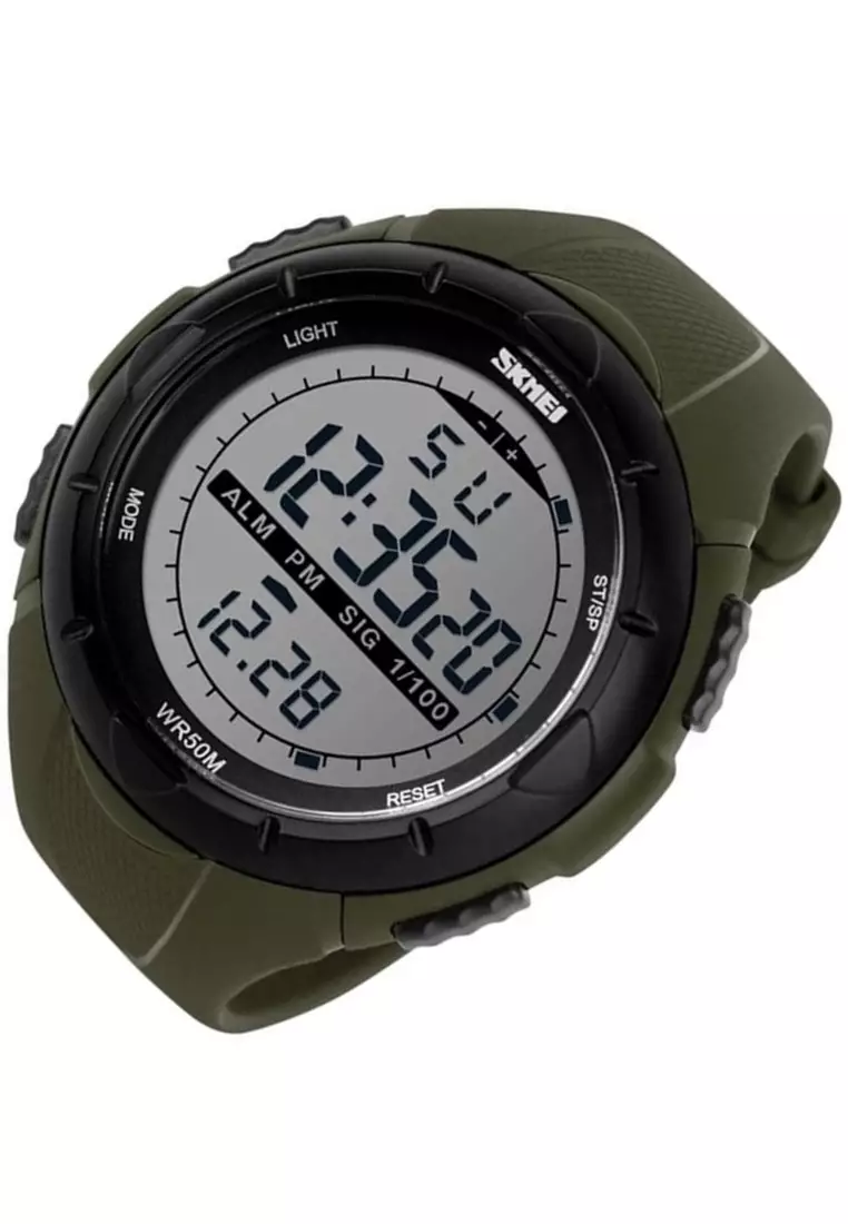 Jam Tangan Sport Outdoor Digital Pria Strap Tali Sillicone Anti Air Stopwatch Penghitung Waktu ORIGINAL - YG76