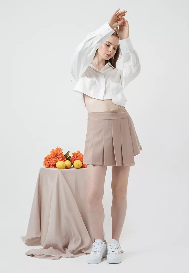 Uma Cropped Shirt in White