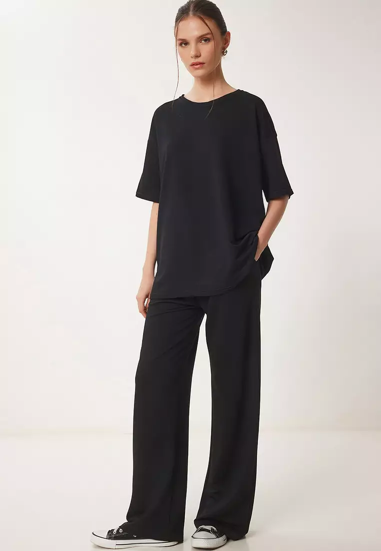 Crew Neck Knitted Bottom-Top Suit