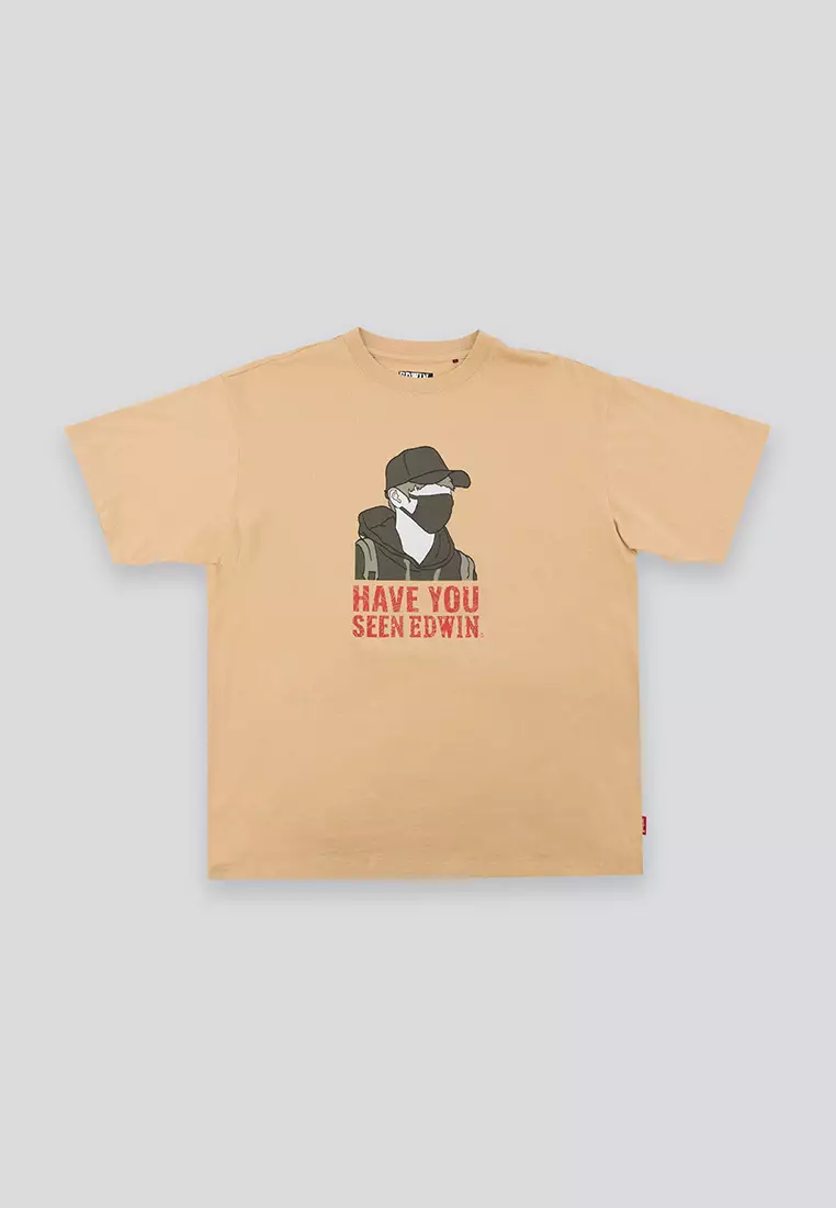 BOURNE BEIGE Kaos Pria Lengan Pendek SS - Top Man Graphic Tee