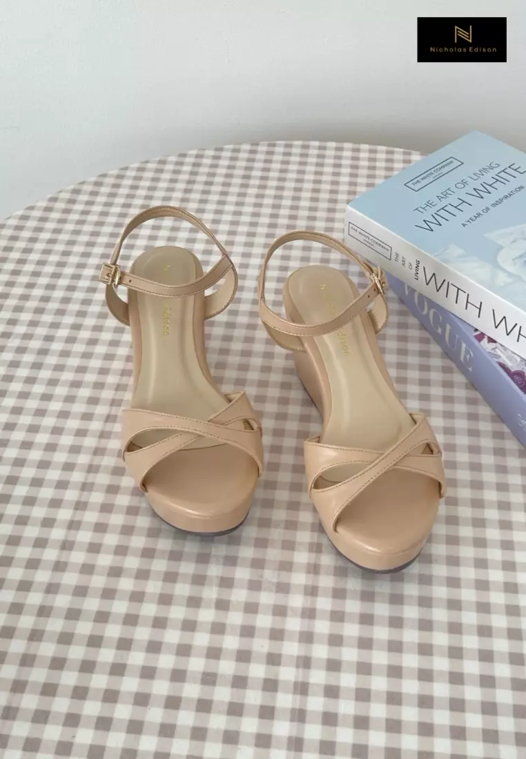 Nicholas Edison Wedge Ida Beige