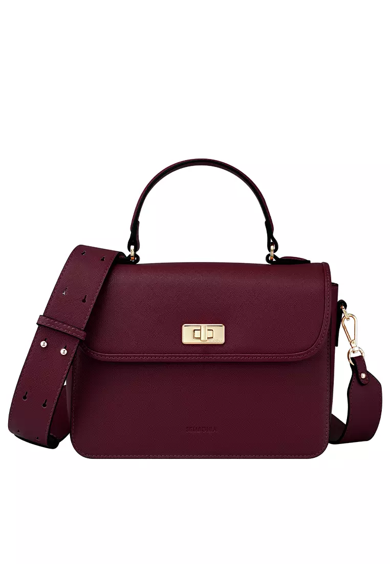 Sembonia synthetic clearance leather satchel bag