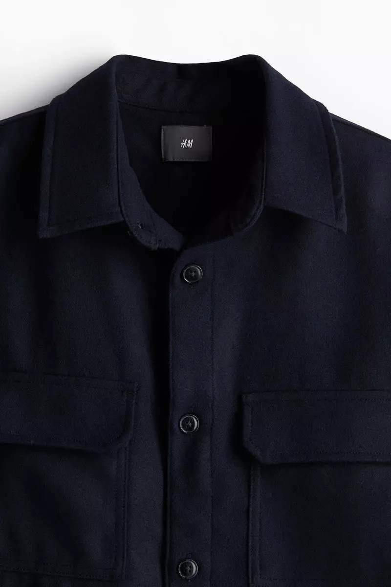Regular Fit Felted overshirt