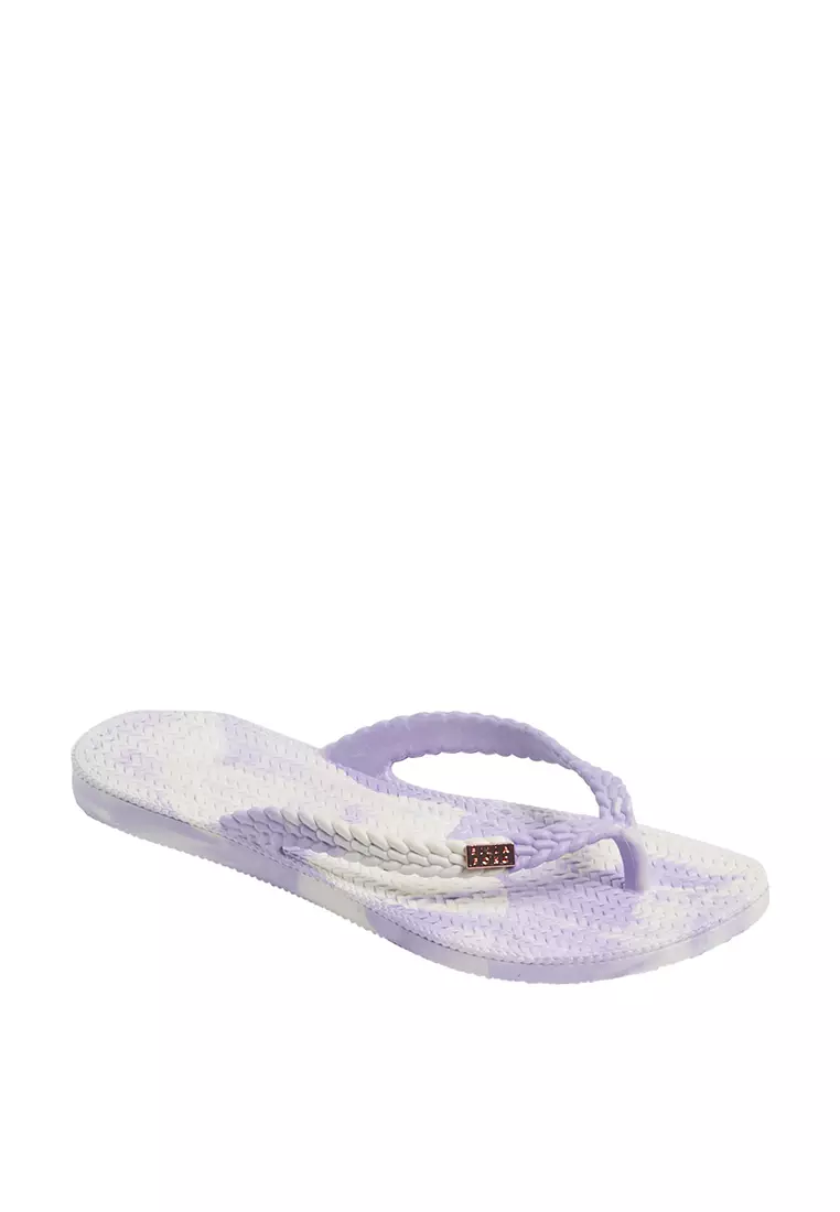 Purple online thong sandals
