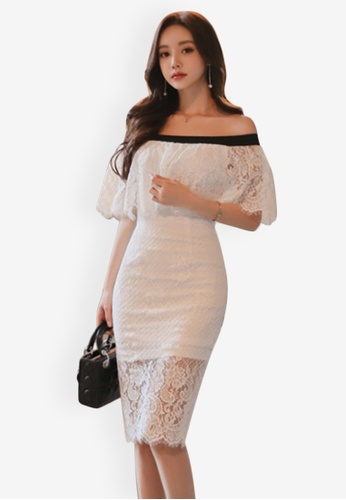 Wallpaper Shop Sunnydaysweety Lace Off Shoulder One Piece Dress Online On Desktop Wallpaper Free